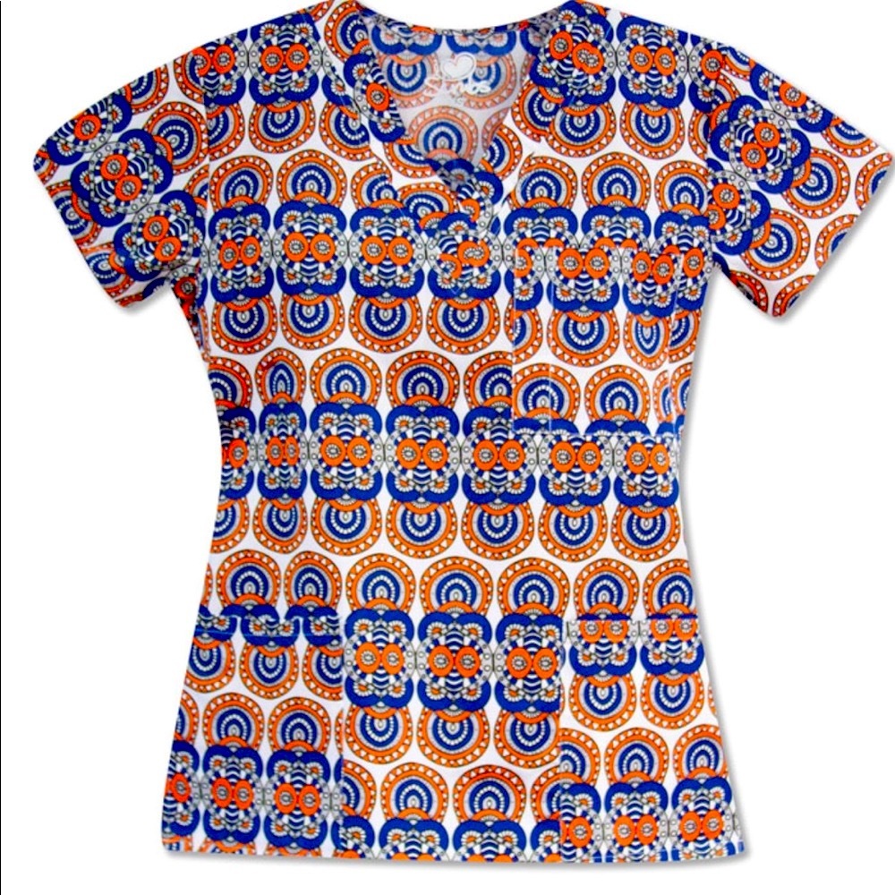 I 💕Scrubs Tribal Scrub Top
